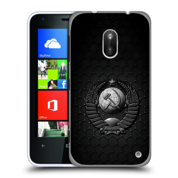 Пластиковый чехол на Nokia Lumia 620 с принтом Герб Флаг СССР Пластиковый чехол на Nokia Lumia 620 с принтом Герб Флаг СССР