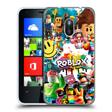 Пластиковый чехол на Nokia Lumia 620 с принтом Roblox Роблокс Пластиковый чехол на Nokia Lumia 620 с принтом Roblox Роблокс