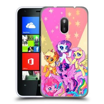 Пластиковый чехол на Nokia Lumia 620 с принтом My little pony Дружба чудо