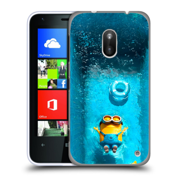 Пластиковый чехол на Nokia Lumia 620 с принтом Миньоны Пластиковый чехол на Nokia Lumia 620 с принтом Миньоны