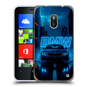 Пластиковый чехол на Nokia Lumia 620 с принтом BMW БМВ
