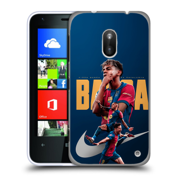 Пластиковый чехол на Nokia Lumia 620 с принтом Барселона Barca Yamal 