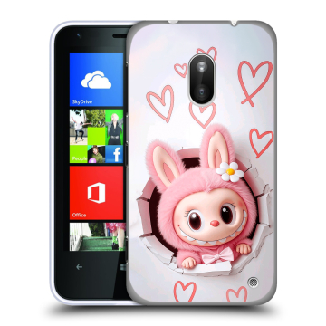 Пластиковый чехол на Nokia Lumia 620 с принтом Labubu Лабубу Пластиковый чехол на Nokia Lumia 620 с принтом Labubu Лабубу