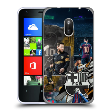 Пластиковый чехол на Nokia Lumia 620 с принтом Messi Barcelona