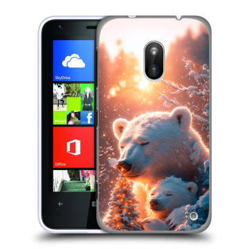 Пластиковый чехол на Nokia Lumia 620 с принтом Новый год