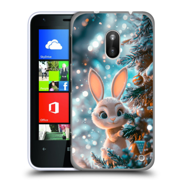 Пластиковый чехол на Nokia Lumia 620 с принтом Новый год