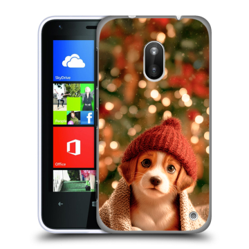 Пластиковый чехол на Nokia Lumia 620 с принтом Новый год