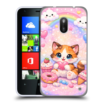Пластиковый чехол на Nokia Lumia 620 с принтом для девочек
