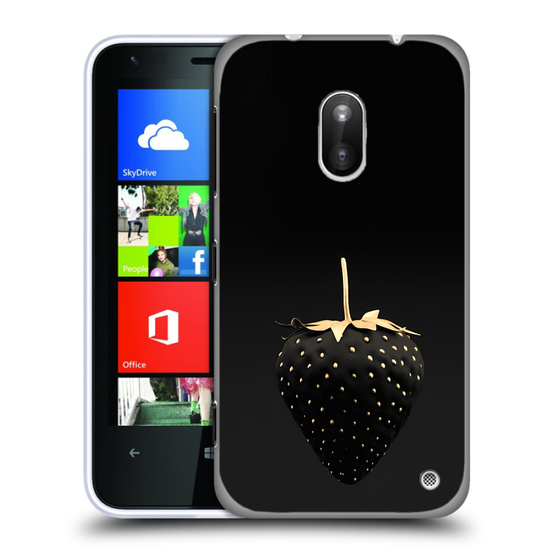 Пластиковый чехол на Nokia Lumia 620 с принтом Черная клубника Пластиковый чехол на Nokia Lumia 620 с принтом Черная клубника