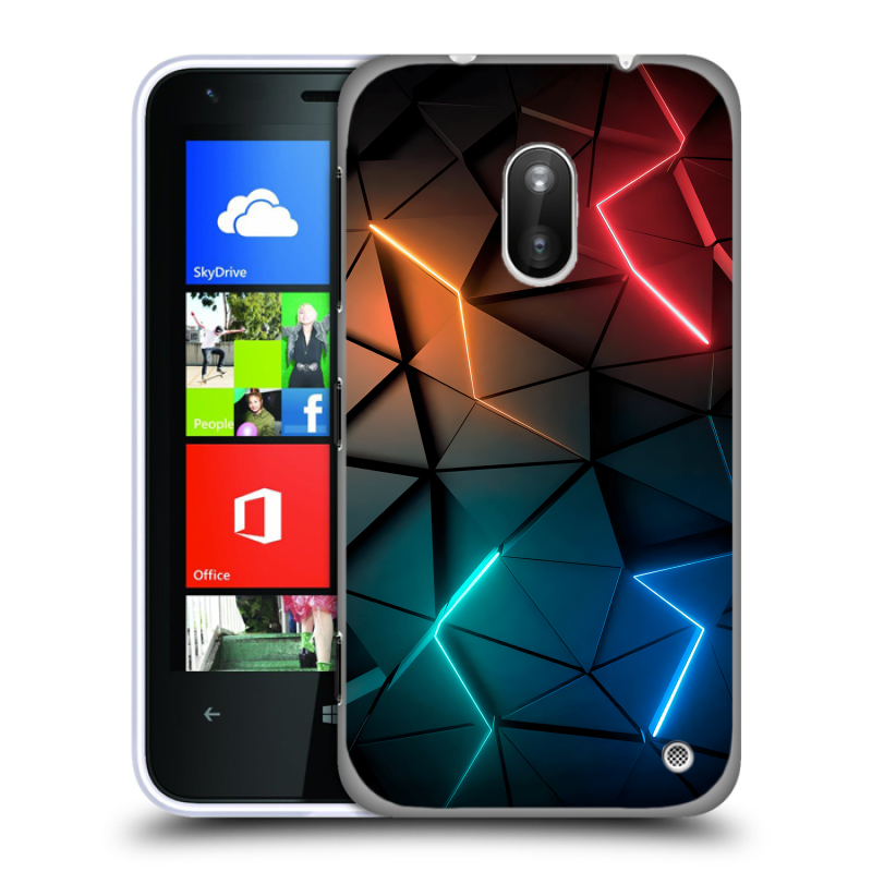 Пластиковый чехол на Nokia Lumia 620 с принтом Абстракция неон Пластиковый чехол на Nokia Lumia 620 с принтом Абстракция неон