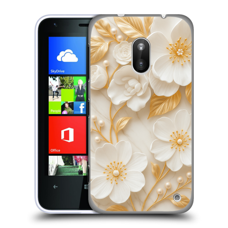 Пластиковый чехол на Nokia Lumia 620 с принтом Цветы Пластиковый чехол на Nokia Lumia 620 с принтом Цветы
