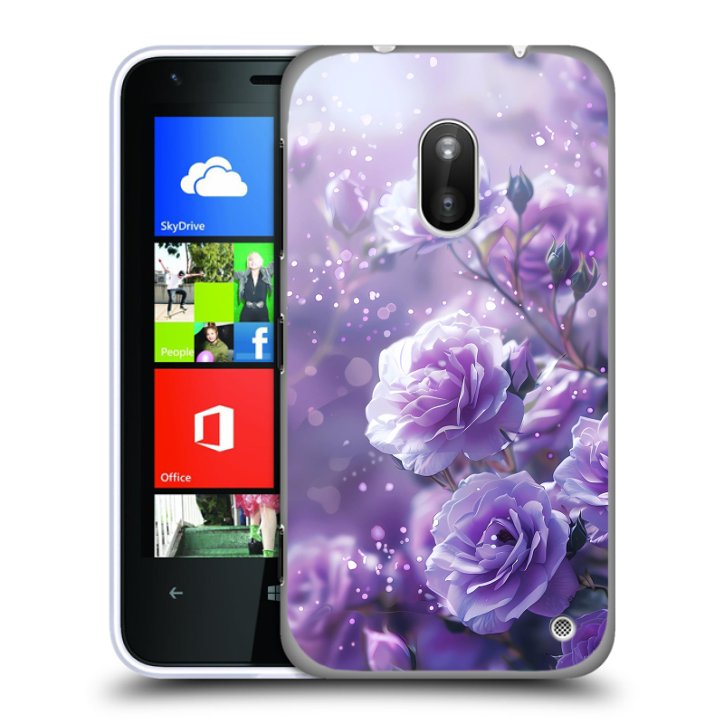 Пластиковый чехол на Nokia Lumia 620 с принтом Розы цветы Пластиковый чехол на Nokia Lumia 620 с принтом Розы цветы
