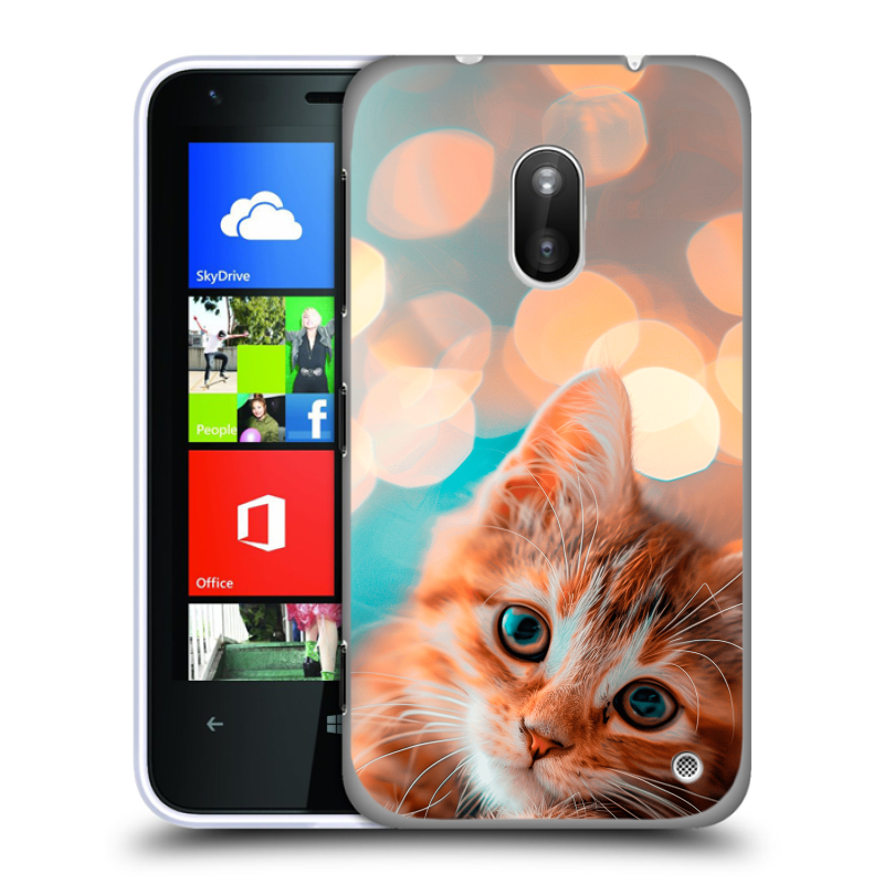 Пластиковый чехол на Nokia Lumia 620 с принтом котик Пластиковый чехол на Nokia Lumia 620 с принтом котик