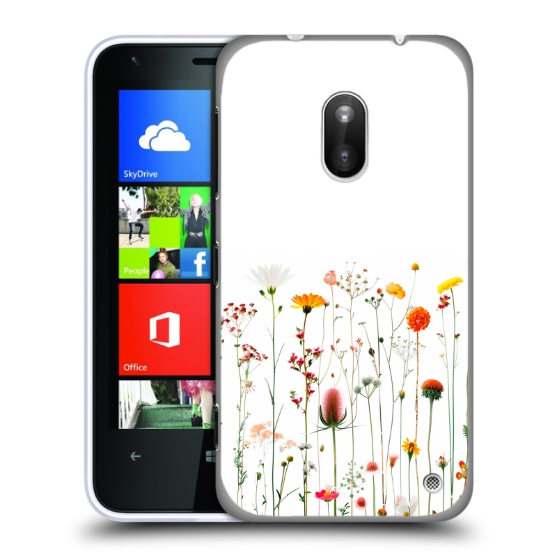 Пластиковый чехол на Nokia Lumia 620 с принтом цветы Пластиковый чехол на Nokia Lumia 620 с принтом цветы