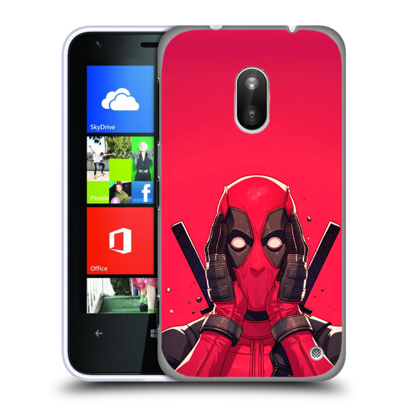 Пластиковый чехол на Nokia Lumia 620 с принтом Дедпул Deadpool Пластиковый чехол на Nokia Lumia 620 с принтом Дедпул Deadpool
