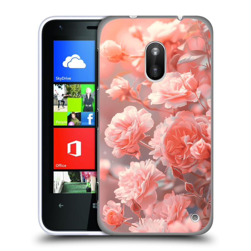 Пластиковый чехол на Nokia Lumia 620 с принтом Розы цветы Пластиковый чехол на Nokia Lumia 620 с принтом Розы цветы