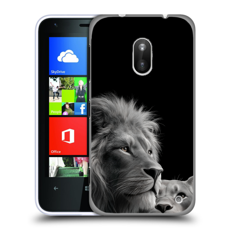 Пластиковый чехол на Nokia Lumia 620 с принтом Лев кошки Пластиковый чехол на Nokia Lumia 620 с принтом Лев кошки