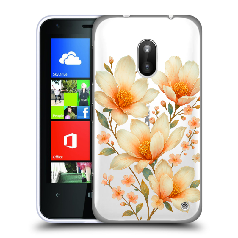 Пластиковый чехол на Nokia Lumia 620 с принтом Цветы Пластиковый чехол на Nokia Lumia 620 с принтом Цветы