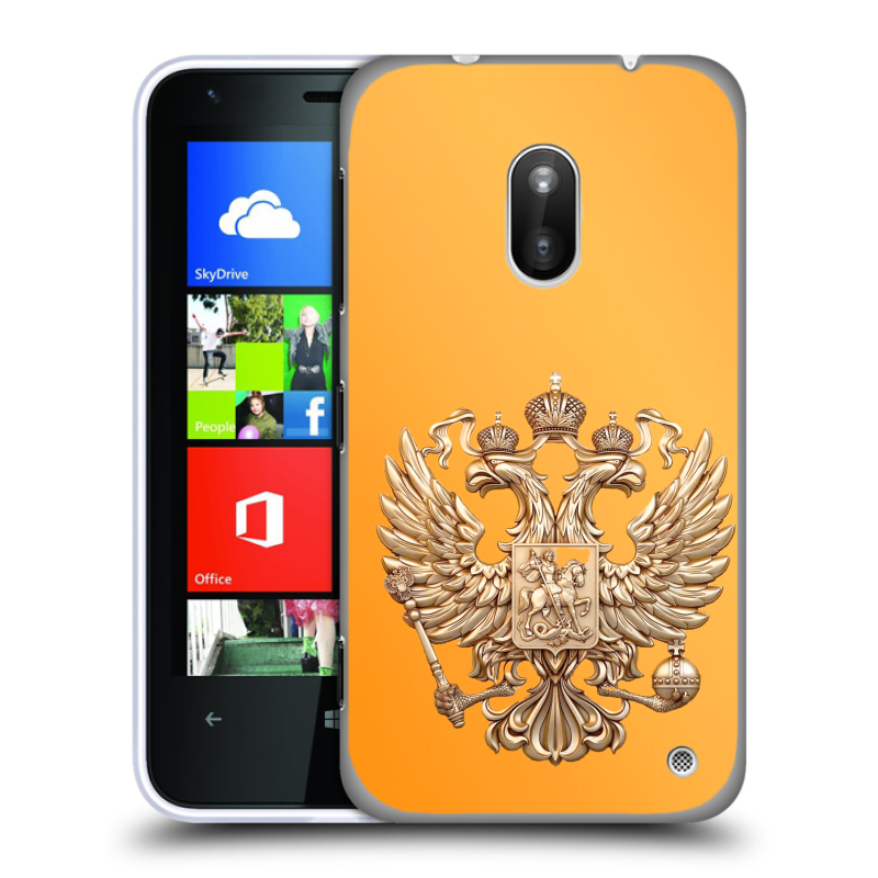 Пластиковый чехол на Nokia Lumia 620 с принтом Герб Флаг России Пластиковый чехол на Nokia Lumia 620 с принтом Герб Флаг России