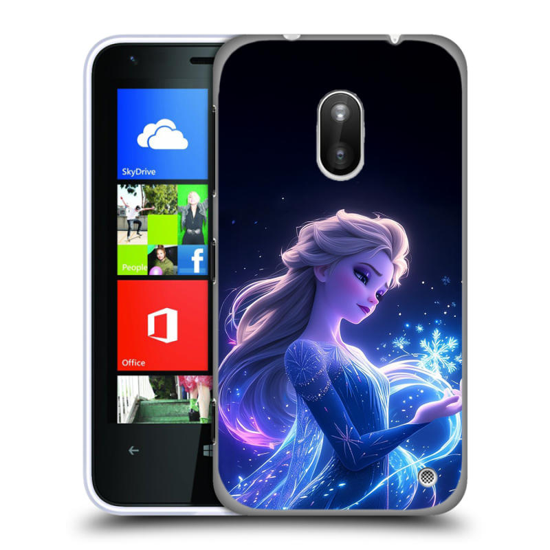 Пластиковый чехол на Nokia Lumia 620 с принтом Холодное сердце Frozen Пластиковый чехол на Nokia Lumia 620 с принтом Холодное сердце Frozen