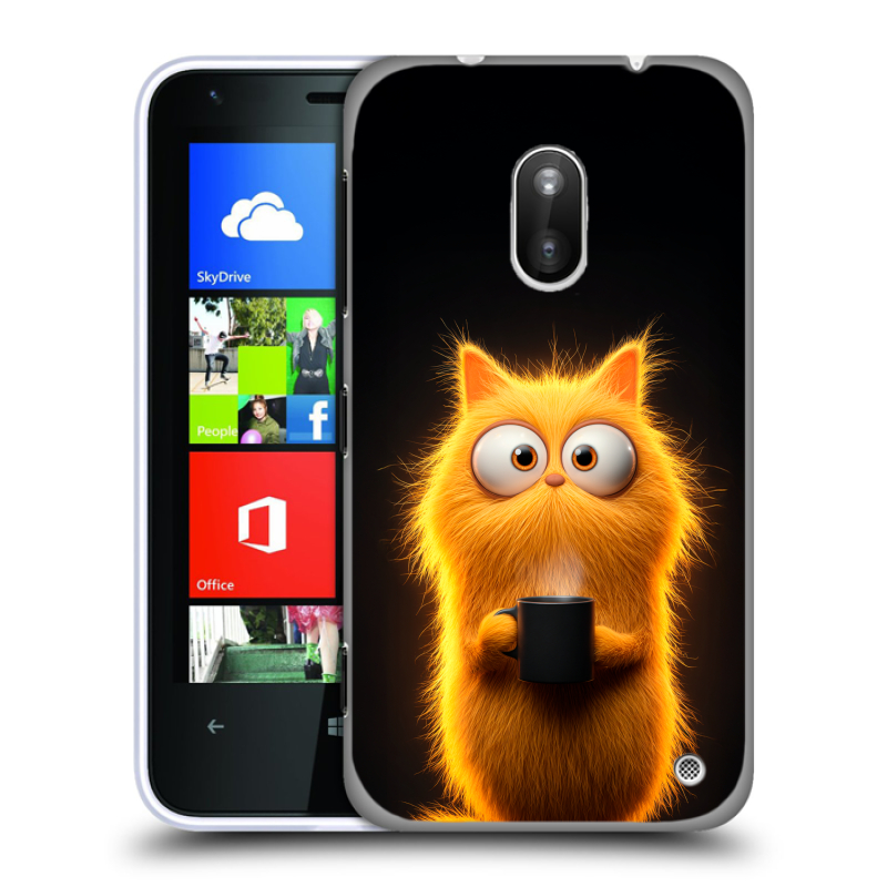 Пластиковый чехол на Nokia Lumia 620 с принтом Смешной кот Пластиковый чехол на Nokia Lumia 620 с принтом Смешной кот