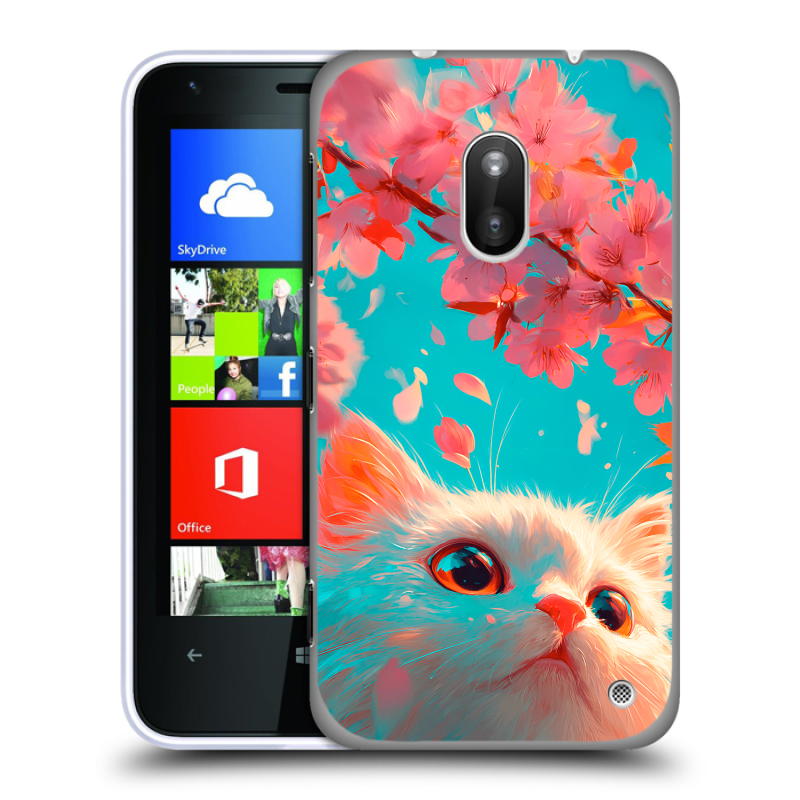 Пластиковый чехол на Nokia Lumia 620 с принтом Красивый кот Пластиковый чехол на Nokia Lumia 620 с принтом Красивый кот