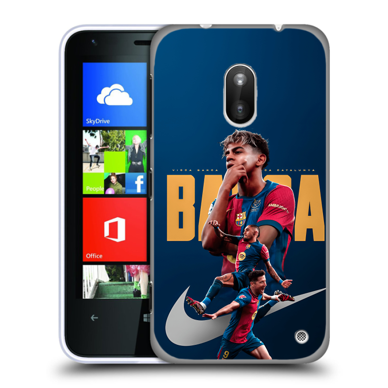 Пластиковый чехол на Nokia Lumia 620 с принтом Барселона Barca Yamal Пластиковый чехол на Nokia Lumia 620 с принтом Барселона Barca Yamal