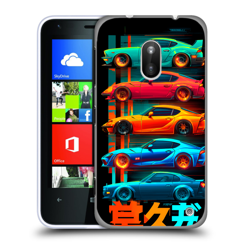 Пластиковый чехол на Nokia Lumia 620 с принтом машины тачки Пластиковый чехол на Nokia Lumia 620 с принтом машины тачки