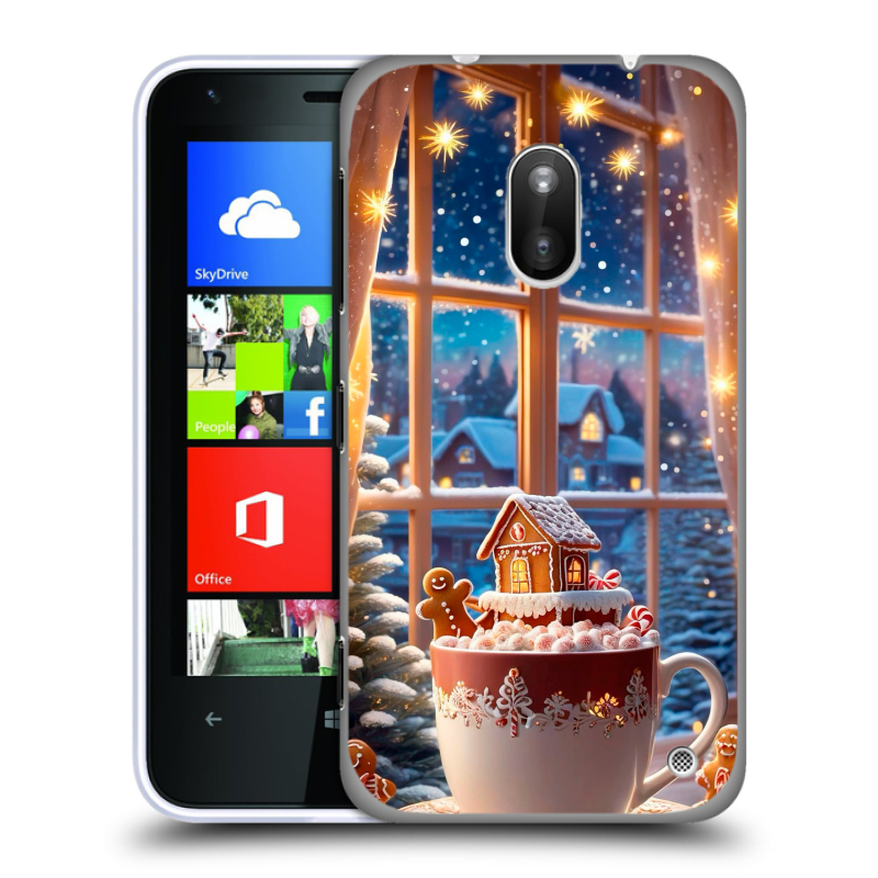 Пластиковый чехол на Nokia Lumia 620 с принтом Новый год Пластиковый чехол на Nokia Lumia 620 с принтом Новый год