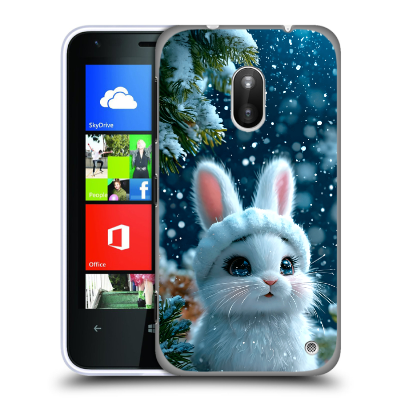 Пластиковый чехол на Nokia Lumia 620 с принтом Новый год Пластиковый чехол на Nokia Lumia 620 с принтом Новый год