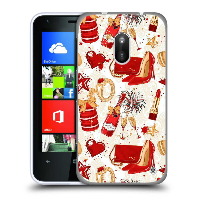 Пластиковый чехол на Nokia Lumia 620 с принтом Новый год Пластиковый чехол на Nokia Lumia 620 с принтом Новый год