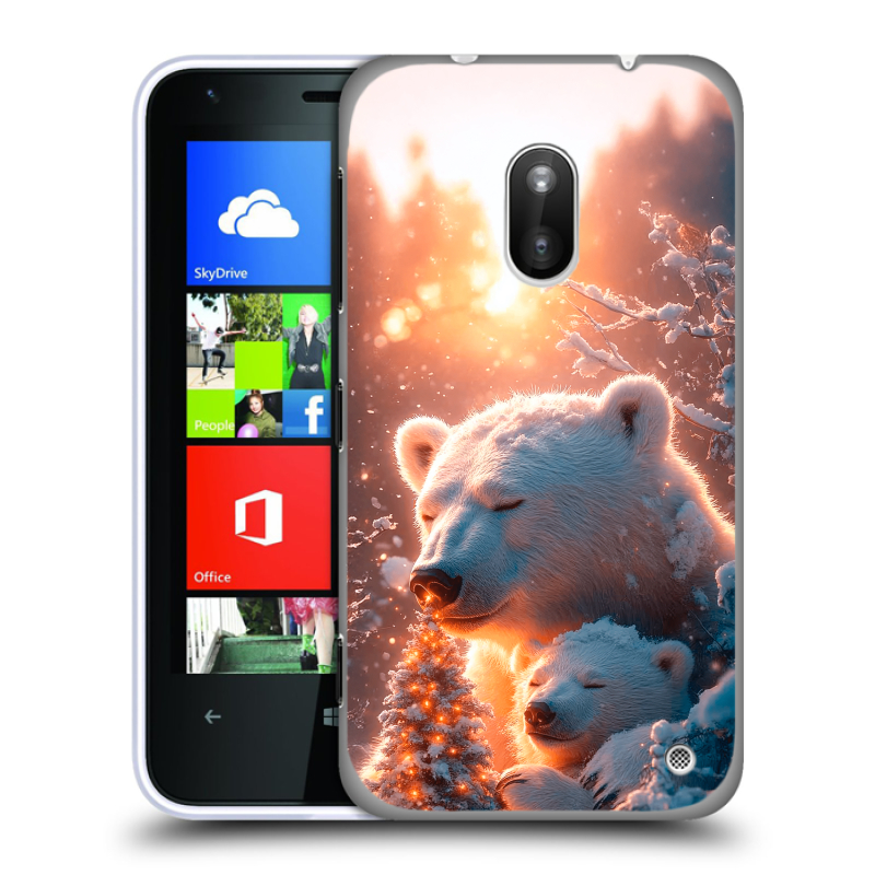 Пластиковый чехол на Nokia Lumia 620 с принтом Новый год Пластиковый чехол на Nokia Lumia 620 с принтом Новый год