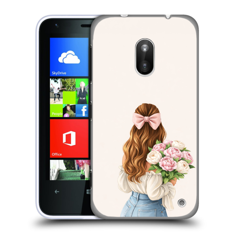 Пластиковый чехол на Nokia Lumia 620 с принтом женский Пластиковый чехол на Nokia Lumia 620 с принтом женский