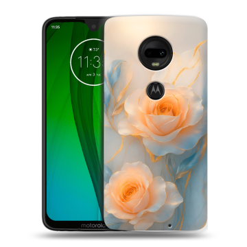 Пластиковый чехол на Motorola Moto G7 с принтом Женский