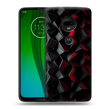 Пластиковый чехол на Motorola Moto G7 с принтом Абстракция