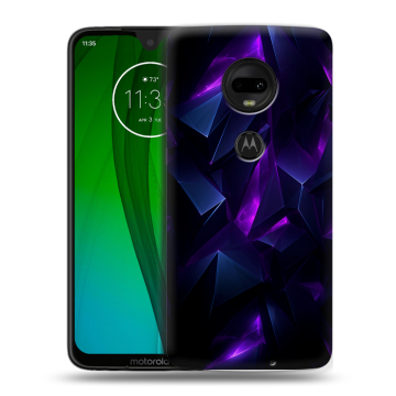 Пластиковый чехол на Motorola Moto G7 с принтом Абстракиция