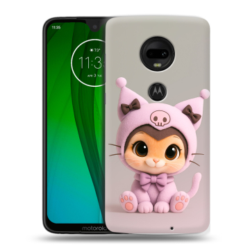 Пластиковый чехол на Motorola Moto G7 с принтом Куроми Kuromi 