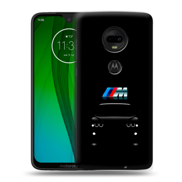 Пластиковый чехол на Motorola Moto G7 с принтом БМВ BMW