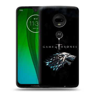 Пластиковый чехол на Motorola Moto G7 с принтом Игра Престолов Game Thrones