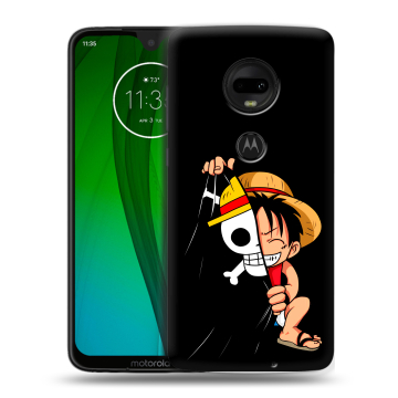 Пластиковый чехол на Motorola Moto G7 с принтом One Piece Ван Пис