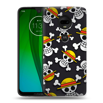 Пластиковый чехол на Motorola Moto G7 с принтом One Piece Ван Пис