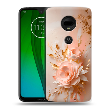 Пластиковый чехол на Motorola Moto G7 с принтом женский