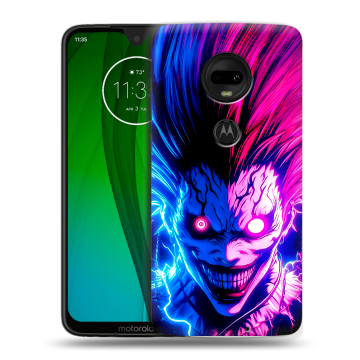 Пластиковый чехол на Motorola Moto G7 с принтом Death note Тетрадь смерти