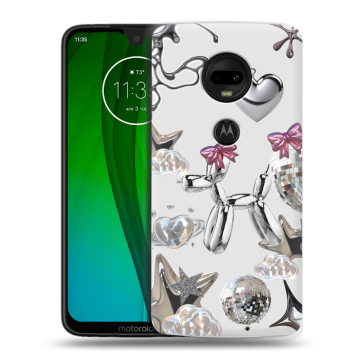 Пластиковый чехол на Motorola Moto G7 с принтом Y2K