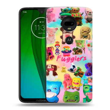 Пластиковый чехол на Motorola Moto G7 с принтом Флагер Fuggler