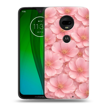 Пластиковый чехол на Motorola Moto G7 с принтом женский