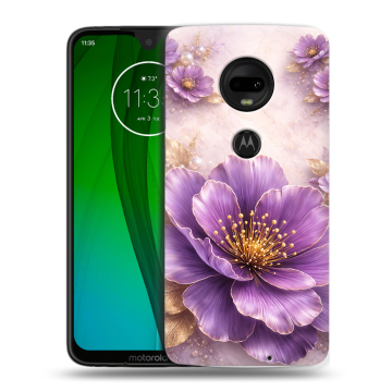 Пластиковый чехол на Motorola Moto G7 с принтом женский