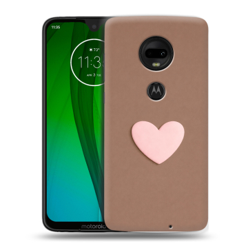 Пластиковый чехол на Motorola Moto G7 с принтом женский
