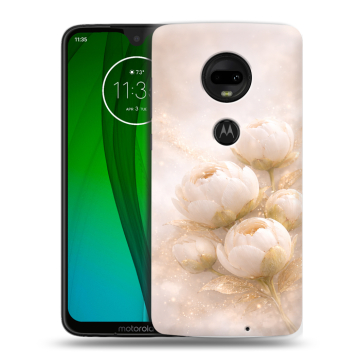 Пластиковый чехол на Motorola Moto G7 с принтом женский
