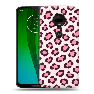 Пластиковый чехол на Motorola Moto G7 с принтом для девочек